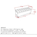 [ Paige Rectangular Storage Ottoman in Grey - Blue ] - Custom Furniture Manufacturer Brampton, Toronto, Vaughan, Mississauga, Ontario, Oakville, Hamilton