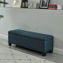 [ Paige Rectangular Storage Ottoman in Grey - Blue ] - Custom Furniture Manufacturer Brampton, Toronto, Vaughan, Mississauga, Ontario, Oakville, Hamilton