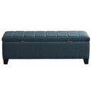 [ Paige Rectangular Storage Ottoman in Grey - Blue ] - Custom Furniture Manufacturer Brampton, Toronto, Vaughan, Mississauga, Ontario, Oakville, Hamilton