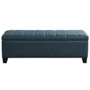 [ Paige Rectangular Storage Ottoman in Grey - Blue ] - Custom Furniture Manufacturer Brampton, Toronto, Vaughan, Mississauga, Ontario, Oakville, Hamilton