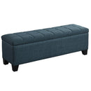 [ Paige Rectangular Storage Ottoman in Grey - Blue ] - Custom Furniture Manufacturer Brampton, Toronto, Vaughan, Mississauga, Ontario, Oakville, Hamilton