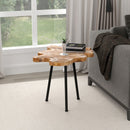 [ Paris Accent Table in Natural with Black Legs ] - Custom Furniture Manufacturer Brampton, Toronto, Vaughan, Mississauga, Ontario, Oakville, Hamilton
