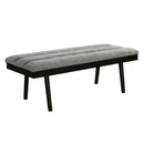[ Paul Bench in Grey/Coffee Legs ] - Custom Furniture Manufacturer Brampton, Toronto, Vaughan, Mississauga, Ontario, Oakville, Hamilton