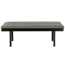 [ Paul Bench in Grey/Coffee Legs ] - Custom Furniture Manufacturer Brampton, Toronto, Vaughan, Mississauga, Ontario, Oakville, Hamilton