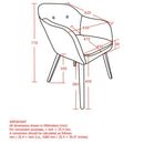 [ Pinto Accent & Dining Chair in Blue Blend ] - Custom Furniture Manufacturer Brampton, Toronto, Vaughan, Mississauga, Ontario, Oakville, Hamilton