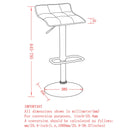 [ Pluto Air Lift Stool, set of 2, in Blue - Grey ] - Custom Furniture Manufacturer Brampton, Toronto, Vaughan, Mississauga, Ontario, Oakville, Hamilton