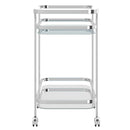 [ Prime 2 - Tier Bar Cart in Chrome ] - Custom Furniture Manufacturer Brampton, Toronto, Vaughan, Mississauga, Ontario, Oakville, Hamilton