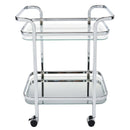 [ Prime 2 - Tier Bar Cart in Chrome ] - Custom Furniture Manufacturer Brampton, Toronto, Vaughan, Mississauga, Ontario, Oakville, Hamilton