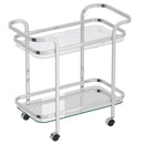 [ Prime 2 - Tier Bar Cart in Chrome ] - Custom Furniture Manufacturer Brampton, Toronto, Vaughan, Mississauga, Ontario, Oakville, Hamilton
