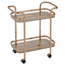 [ Prime 2 - Tier Bar Cart in Gold ] - Custom Furniture Manufacturer Brampton, Toronto, Vaughan, Mississauga, Ontario, Oakville, Hamilton