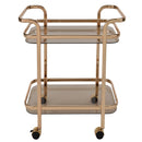 [ Prime 2 - Tier Bar Cart in Gold ] - Custom Furniture Manufacturer Brampton, Toronto, Vaughan, Mississauga, Ontario, Oakville, Hamilton