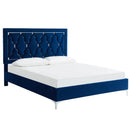 [ Queen Platform Bed in Blue ] - Custom Furniture Manufacturer Brampton, Toronto, Vaughan, Mississauga, Ontario, Oakville, Hamilton