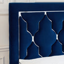 [ Queen Platform Bed in Blue ] - Custom Furniture Manufacturer Brampton, Toronto, Vaughan, Mississauga, Ontario, Oakville, Hamilton