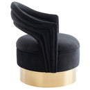 [ Quinn Accent Chair in Black & Gold ] - Custom Furniture Manufacturer Brampton, Toronto, Vaughan, Mississauga, Ontario, Oakville, Hamilton