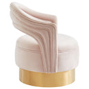 [ Quinn Accent Chair in Blush & Gold ] - Custom Furniture Manufacturer Brampton, Toronto, Vaughan, Mississauga, Ontario, Oakville, Hamilton