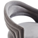 [ Quinn Accent Chair in Grey & Gold ] - Custom Furniture Manufacturer Brampton, Toronto, Vaughan, Mississauga, Ontario, Oakville, Hamilton
