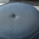 [ Ritu 2pc Round Ottoman set in Blue ] - Custom Furniture Manufacturer Brampton, Toronto, Vaughan, Mississauga, Ontario, Oakville, Hamilton