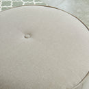 [ Ritu 2pc Round Ottoman set in Light Grey ] - Custom Furniture Manufacturer Brampton, Toronto, Vaughan, Mississauga, Ontario, Oakville, Hamilton