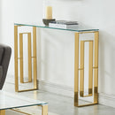 [ Rose Console Table in Gold ] - Custom Furniture Manufacturer Brampton, Toronto, Vaughan, Mississauga, Ontario, Oakville, Hamilton