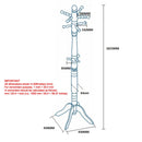 [ Rox Coat Rack in Coffee ] - Custom Furniture Manufacturer Brampton, Toronto, Vaughan, Mississauga, Ontario, Oakville, Hamilton