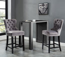 [ Roxy 26'' Counter Stool, set of 2, in Grey ] - Custom Furniture Manufacturer Brampton, Toronto, Vaughan, Mississauga, Ontario, Oakville, Hamilton