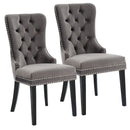 [ Roxy Side Chair, set of 2, in Grey ] - Custom Furniture Manufacturer Brampton, Toronto, Vaughan, Mississauga, Ontario, Oakville, Hamilton