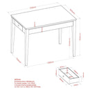 [ Scarlet Dining Table with Drawers in Grey ] - Custom Furniture Manufacturer Brampton, Toronto, Vaughan, Mississauga, Ontario, Oakville, Hamilton
