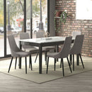 [ Scarlet Dining Table with Drawers in Grey ] - Custom Furniture Manufacturer Brampton, Toronto, Vaughan, Mississauga, Ontario, Oakville, Hamilton
