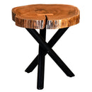[ Shlok Accent Table in Natural with Black Legs ] - Custom Furniture Manufacturer Brampton, Toronto, Vaughan, Mississauga, Ontario, Oakville, Hamilton