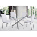 [ Solar 5pc 40" Dining Set, White ] - Custom Furniture Manufacturer Brampton, Toronto, Vaughan, Mississauga, Ontario, Oakville, Hamilton