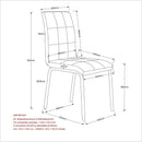 [ Solar 5pc 40" Dining Set, White ] - Custom Furniture Manufacturer Brampton, Toronto, Vaughan, Mississauga, Ontario, Oakville, Hamilton
