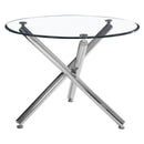 [ Solar 5pc 40" Dining Set, White ] - Custom Furniture Manufacturer Brampton, Toronto, Vaughan, Mississauga, Ontario, Oakville, Hamilton
