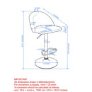 [ Star Air Lift Stool in Black ] - Custom Furniture Manufacturer Brampton, Toronto, Vaughan, Mississauga, Ontario, Oakville, Hamilton