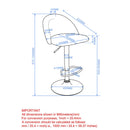 [ Star Air Lift Stool in Blue ] - Custom Furniture Manufacturer Brampton, Toronto, Vaughan, Mississauga, Ontario, Oakville, Hamilton