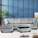 Velvet Reversible Sectional | Furniture Warehouse Brampton