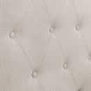 [ Summer Platform Bed in Natural Linen ] - Custom Furniture Manufacturer Brampton, Toronto, Vaughan, Mississauga, Ontario, Oakville, Hamilton