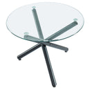 [ Susan Round Dining Table in Black ] - Custom Furniture Manufacturer Brampton, Toronto, Vaughan, Mississauga, Ontario, Oakville, Hamilton
