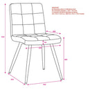 [ Susan Side Chair, set of 2, in Blue ] - Custom Furniture Manufacturer Brampton, Toronto, Vaughan, Mississauga, Ontario, Oakville, Hamilton