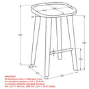 [ Tahoe 26'' Counter Stool in Walnut ] - Custom Furniture Manufacturer Brampton, Toronto, Vaughan, Mississauga, Ontario, Oakville, Hamilton