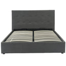 [ Tara Platform Storage Bed in Grey ] - Custom Furniture Manufacturer Brampton, Toronto, Vaughan, Mississauga, Ontario, Oakville, Hamilton