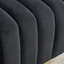 [ Tina Accent Chair in Black & Gold ] - Custom Furniture Manufacturer Brampton, Toronto, Vaughan, Mississauga, Ontario, Oakville, Hamilton