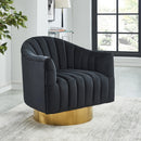 [ Tina Accent Chair in Black & Gold ] - Custom Furniture Manufacturer Brampton, Toronto, Vaughan, Mississauga, Ontario, Oakville, Hamilton