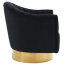[ Tina Accent Chair in Black & Gold ] - Custom Furniture Manufacturer Brampton, Toronto, Vaughan, Mississauga, Ontario, Oakville, Hamilton