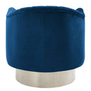 [ Tina Accent Chair in Blue & Silver ] - Custom Furniture Manufacturer Brampton, Toronto, Vaughan, Mississauga, Ontario, Oakville, Hamilton