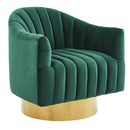 [ Tina Accent Chair in Green & Gold ] - Custom Furniture Manufacturer Brampton, Toronto, Vaughan, Mississauga, Ontario, Oakville, Hamilton