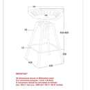 [ Track Adjustable Stool in Gunmetal ] - Custom Furniture Manufacturer Brampton, Toronto, Vaughan, Mississauga, Ontario, Oakville, Hamilton