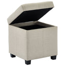 [ Uno Square Storage Ottoman in Beige ] - Custom Furniture Manufacturer Brampton, Toronto, Vaughan, Mississauga, Ontario, Oakville, Hamilton