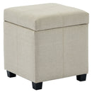 [ Uno Square Storage Ottoman in Beige ] - Custom Furniture Manufacturer Brampton, Toronto, Vaughan, Mississauga, Ontario, Oakville, Hamilton