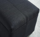 [ Uno Square Storage Ottoman in Black ] - Custom Furniture Manufacturer Brampton, Toronto, Vaughan, Mississauga, Ontario, Oakville, Hamilton