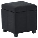 [ Uno Square Storage Ottoman in Black ] - Custom Furniture Manufacturer Brampton, Toronto, Vaughan, Mississauga, Ontario, Oakville, Hamilton